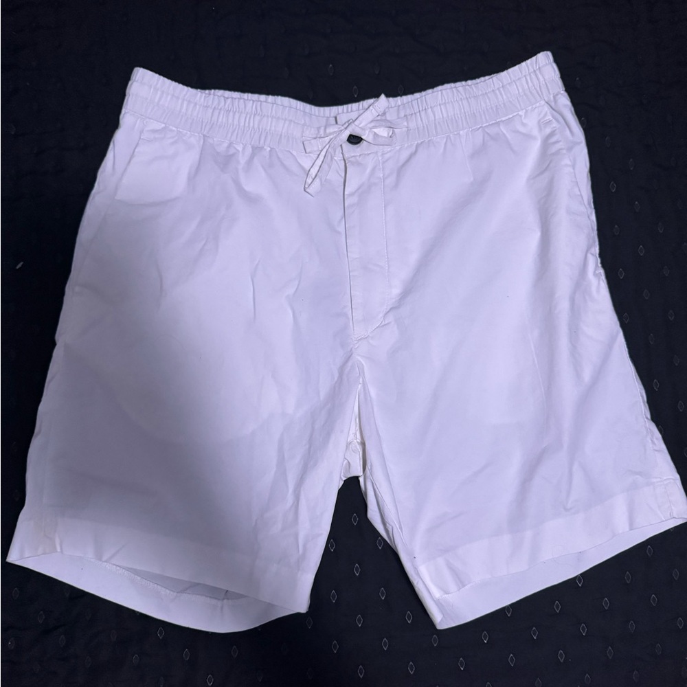 H&M White Drawstring Shorts